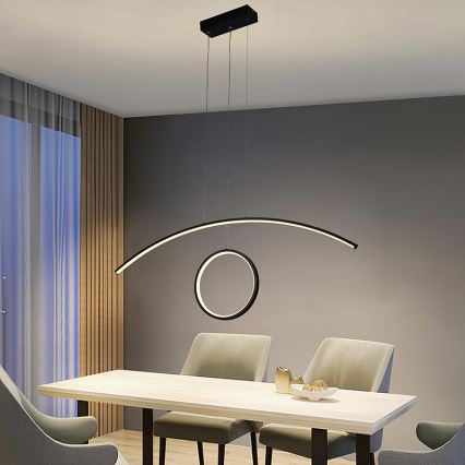 Candelabro suspenso LED com regulação LED/55W/230V 3000-6500K + controlo remoto