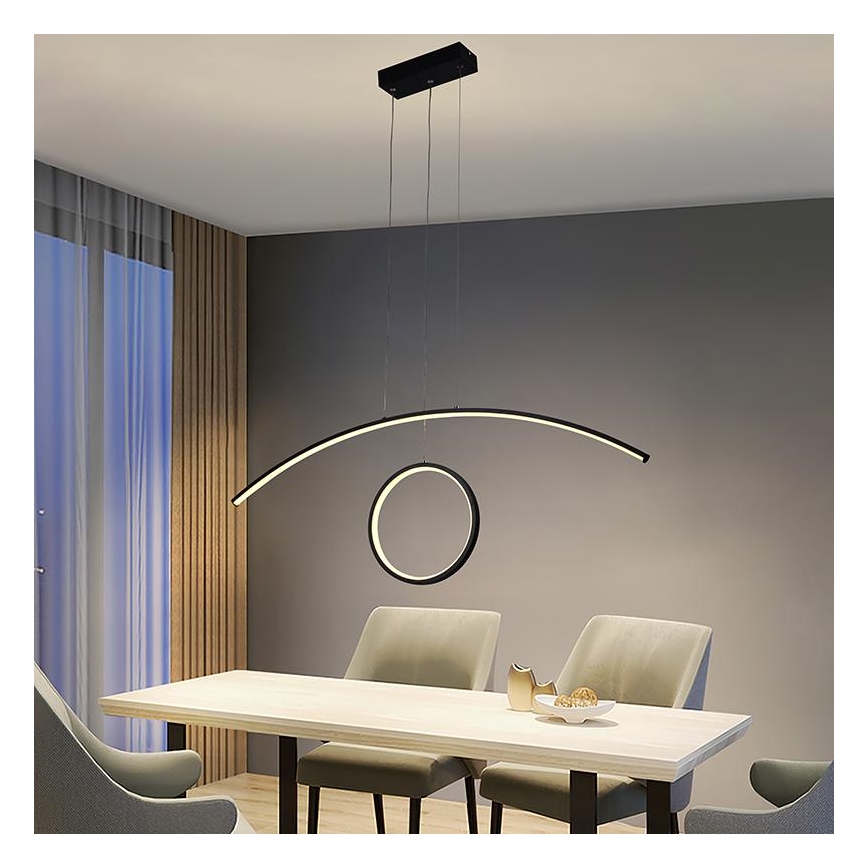 Candelabro suspenso LED com regulação LED/55W/230V 3000-6500K + controlo remoto