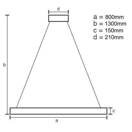 Candelabro suspenso de cristal LED com regulação LED/60W/230V 3000-6500K dourada + controlo remoto