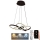 Candelabro suspenso LED com regulação LED/65W/230V 3000-6500K castanho + controlo remoto