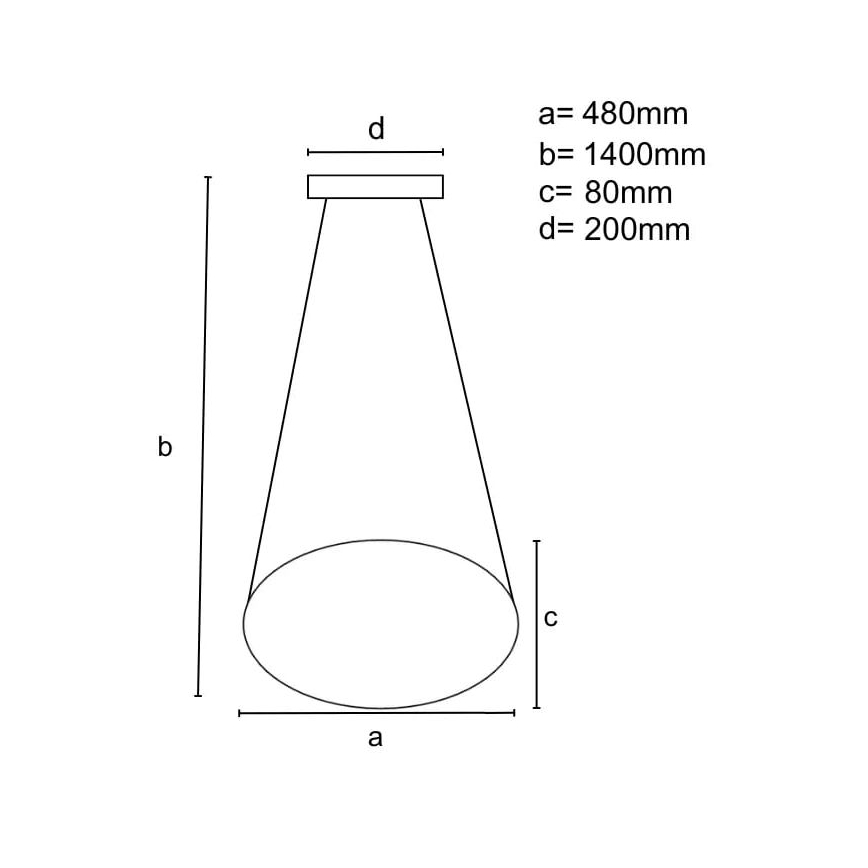 Candelabro suspenso LED com regulação LED/65W/230V 3000-6500K castanho + controlo remoto
