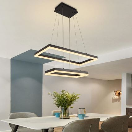 Candelabro suspenso LED com regulação LED/65W/230V 3000-6500K + controlo remoto