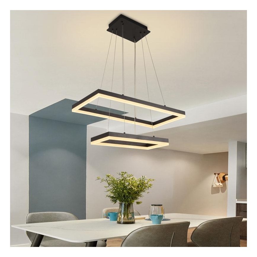 Candelabro suspenso LED com regulação LED/65W/230V 3000-6500K + controlo remoto