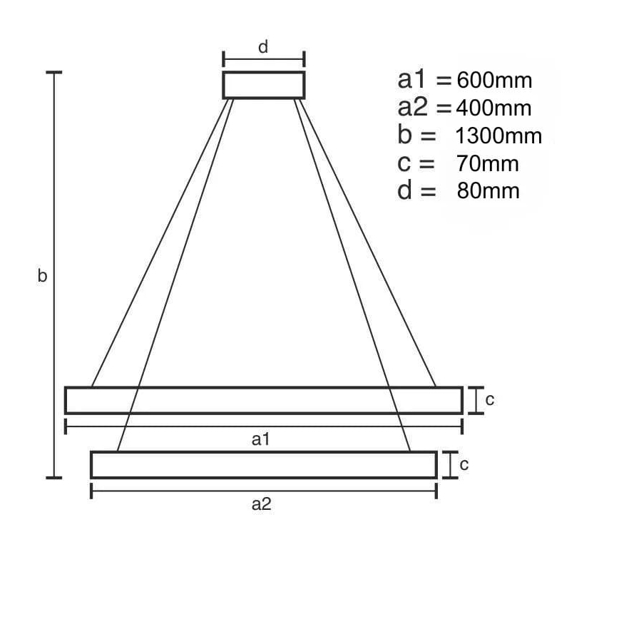 LED Regulação cristal candelabro suspenso LED/65W/230V 3000-6500K + controlo remoto