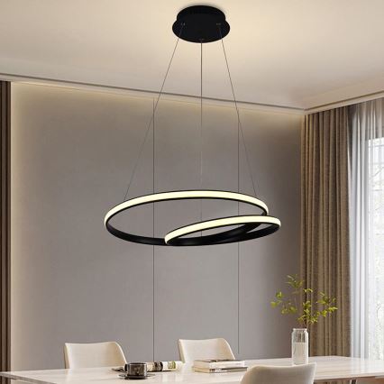 Candelabro suspenso LED com regulação LED/65W/230V 3000-6500K + controlo remoto