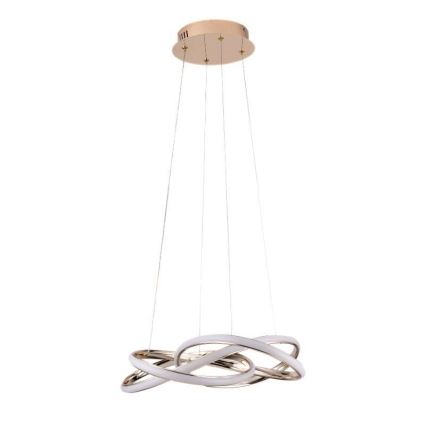 Candelabro suspenso LED com regulação LED/65W/230V 3000-6500K dourada + controlo remoto