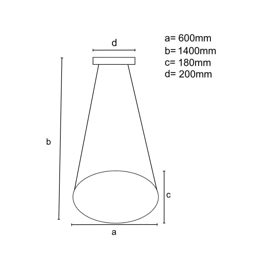 Candelabro suspenso LED com regulação LED/70W/230V 3000-6500K branco + controlo remoto