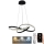 Candelabro suspenso LED com regulação LED/70W/230V 3000-6500K + controlo remoto