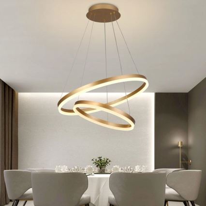 Candelabro suspenso LED com regulação LED/70W/230V 3000-6500K + controlo remoto