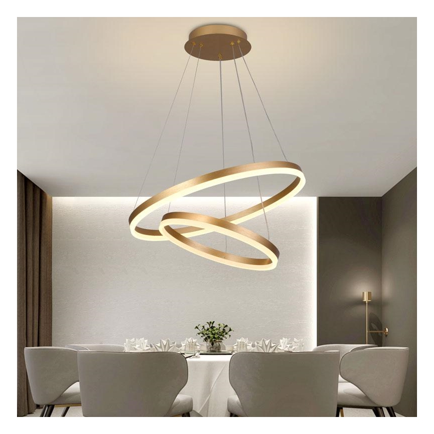 Candelabro suspenso LED com regulação LED/70W/230V 3000-6500K + controlo remoto