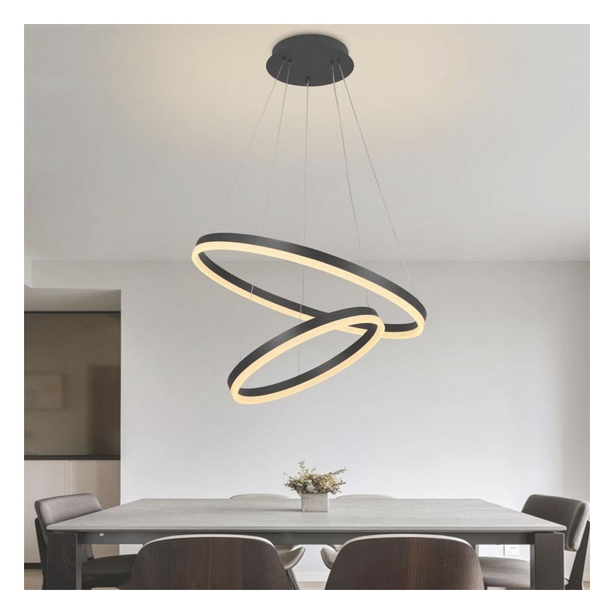 Candelabro suspenso LED com regulação LED/70W/230V 3000-6500K + controlo remoto