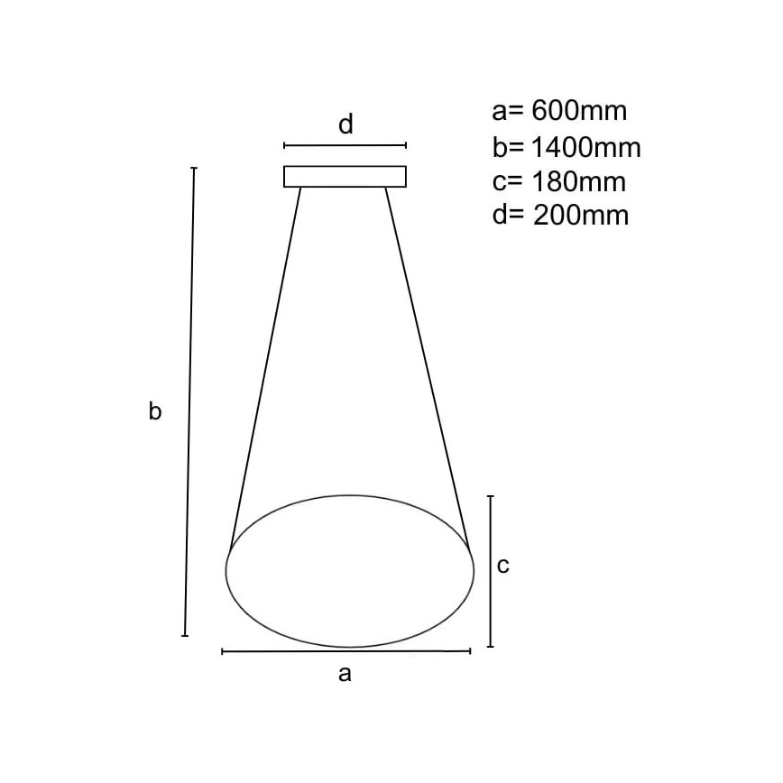Candelabro suspenso LED com regulação LED/70W/230V 3000-6500K + controlo remoto