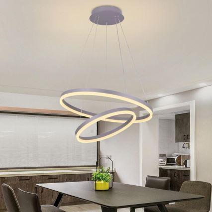 Candelabro suspenso LED com regulação LED/70W/230V 3000-6500K + controlo remoto