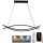 Candelabro suspenso LED com regulação LED/70W/230V 3000-6500K + controlo remoto