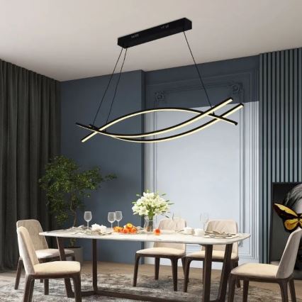 Candelabro suspenso LED com regulação LED/70W/230V 3000-6500K + controlo remoto