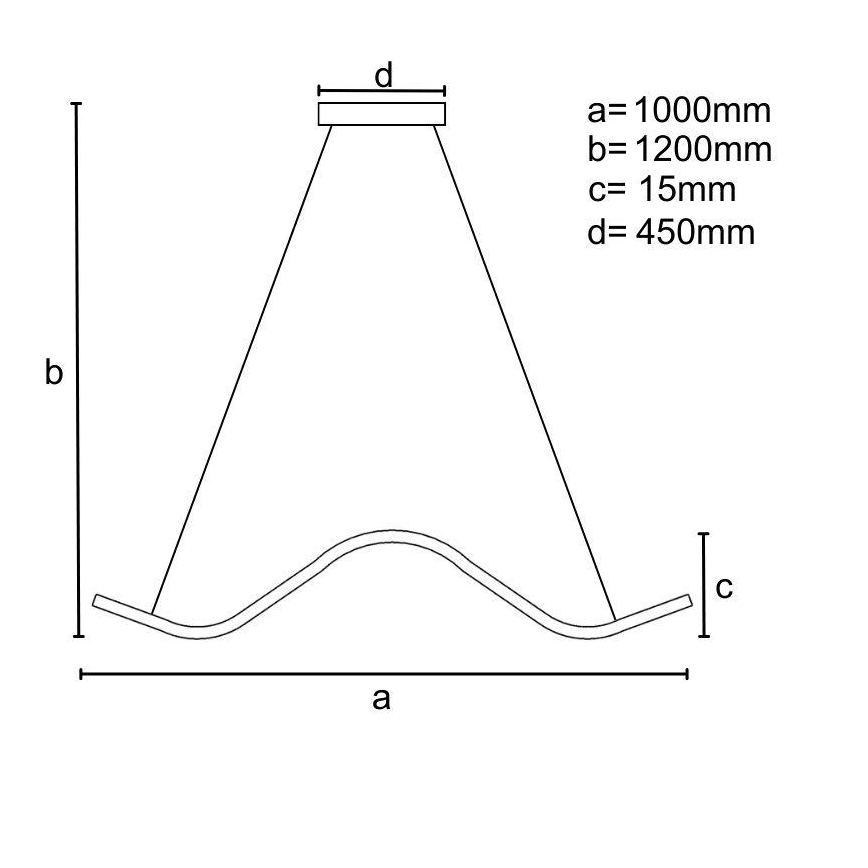 Candelabro suspenso LED com regulação LED/70W/230V 3000-6500K + controlo remoto
