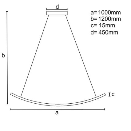 Candelabro suspenso LED com regulação LED/70W/230V 3000-6500K + controlo remoto