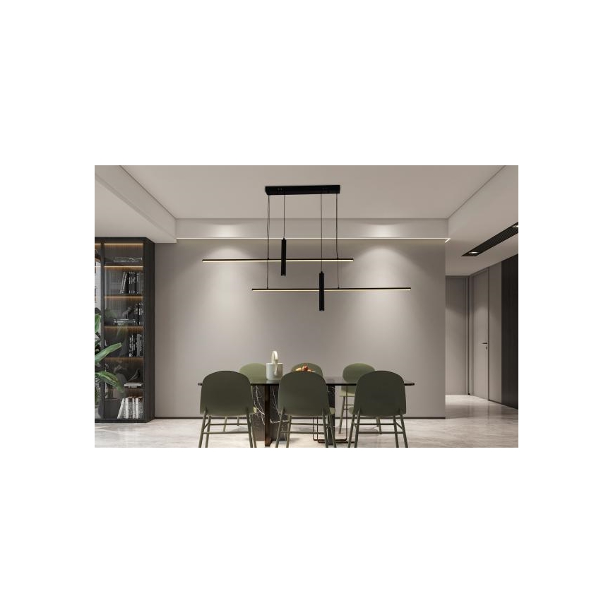 Candelabro suspenso LED com regulação LED/70W/230V 3000-6500K + controlo remoto