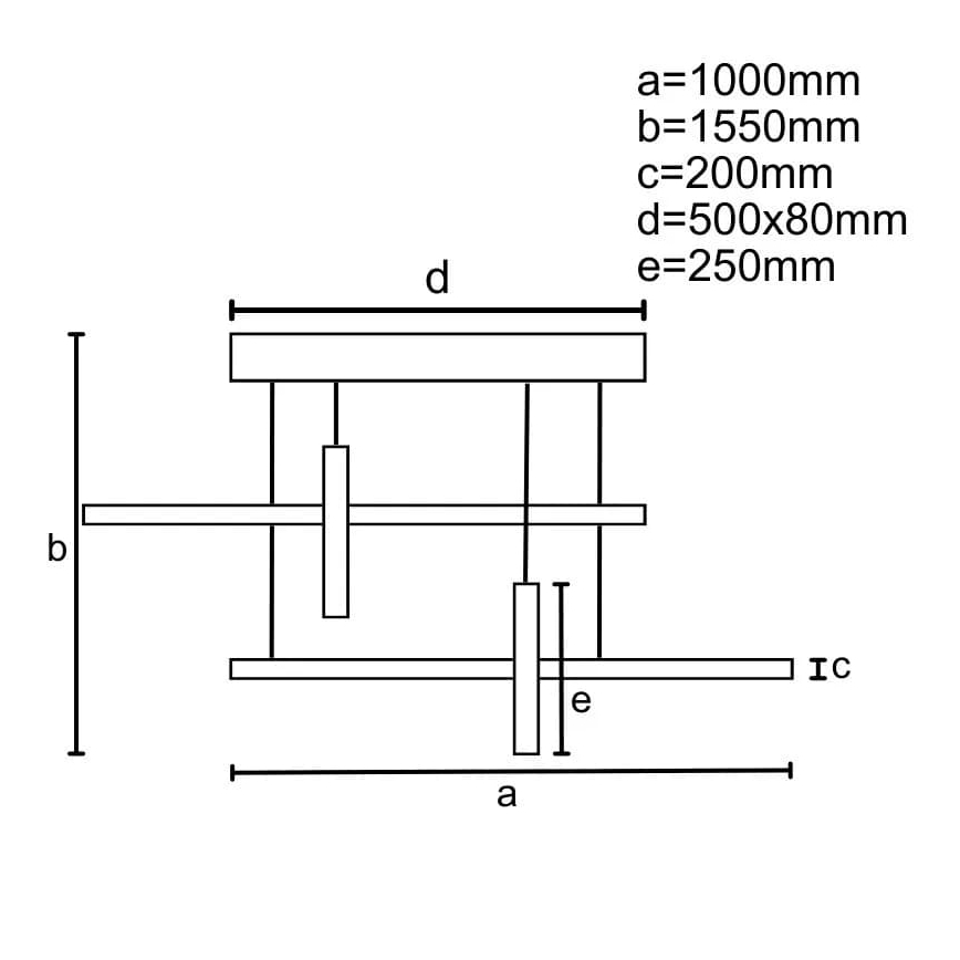 Candelabro suspenso LED com regulação LED/70W/230V 3000-6500K + controlo remoto