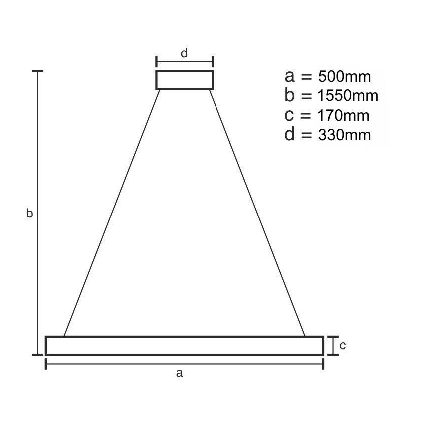 Candelabro suspenso de cristal LED com regulação LED/70W/230V 3000-6500K dourada + controlo remoto
