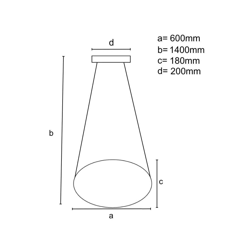 Candelabro suspenso LED com regulação LED/70W/230V 3000-6500K preto + controlo remoto