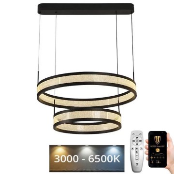 Candelabro suspenso LED com regulação LED/70W/230V 3000-6500K preto + controlo remoto