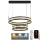 Candelabro suspenso LED com regulação LED/70W/230V 3000-6500K preto + controlo remoto