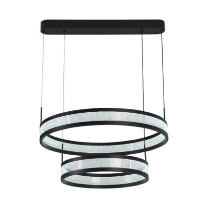 Candelabro suspenso LED com regulação LED/70W/230V 3000-6500K preto + controlo remoto