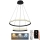 Candelabro suspenso LED com regulação LED/75W/230V 3000-6500K + controlo remoto