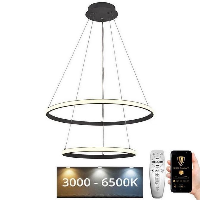 Candelabro suspenso LED com regulação LED/75W/230V 3000-6500K + controlo remoto