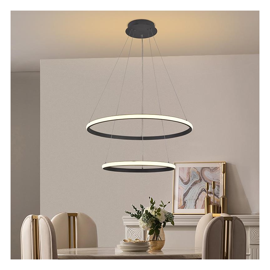 Candelabro suspenso LED com regulação LED/75W/230V 3000-6500K + controlo remoto