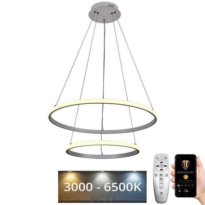 Candelabro suspenso LED com regulação LED/75W/230V 3000-6500K + controlo remoto