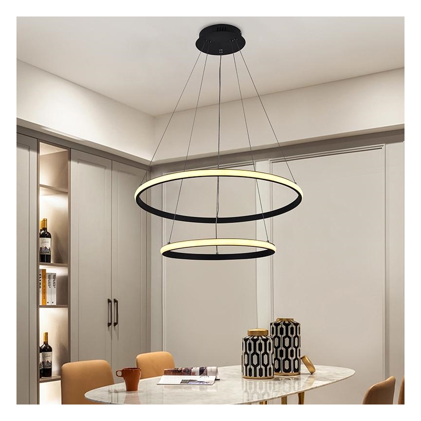 Candelabro suspenso LED com regulação LED/75W/230V 3000-6500K + controlo remoto