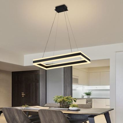 Candelabro suspenso LED com regulação LED/80W/230V 3000-6500K + controlo remoto