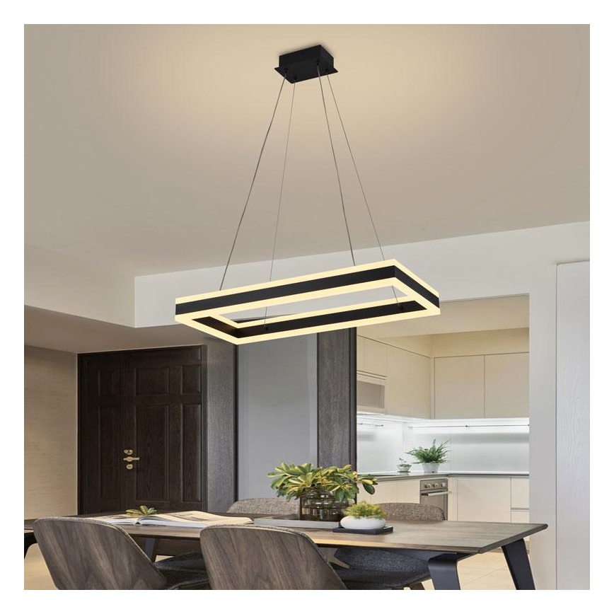 Candelabro suspenso LED com regulação LED/80W/230V 3000-6500K + controlo remoto