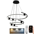 Candelabro suspenso LED com regulação LED/80W/230V 3000-6500K + controlo remoto