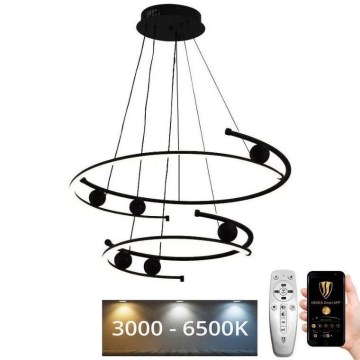 Candelabro suspenso LED com regulação LED/80W/230V 3000-6500K + controlo remoto