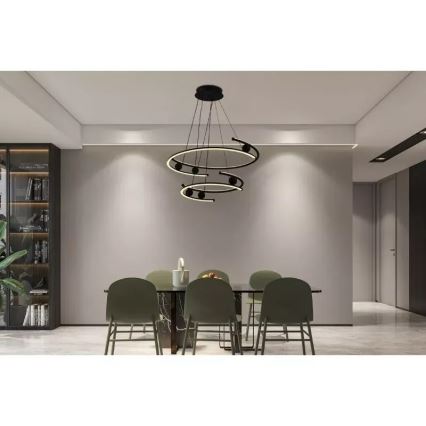 Candelabro suspenso LED com regulação LED/80W/230V 3000-6500K + controlo remoto