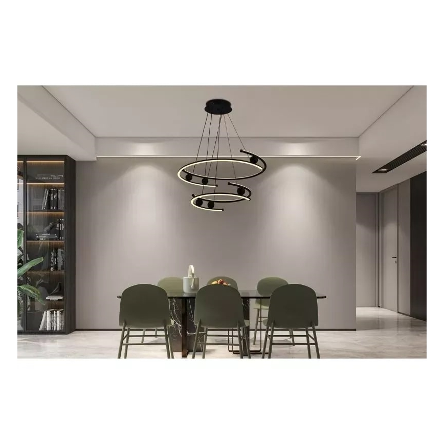 Candelabro suspenso LED com regulação LED/80W/230V 3000-6500K + controlo remoto