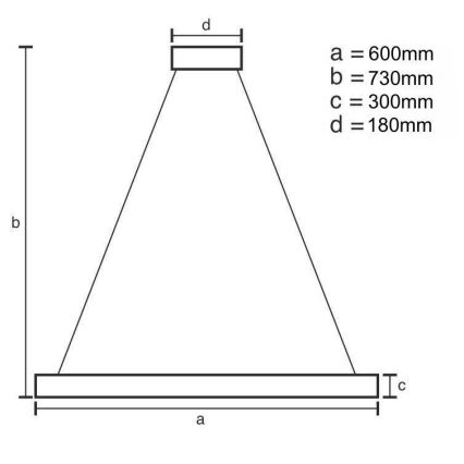 Candelabro suspenso de cristal LED com regulação LED/80W/230V 3000-6500K dourada + controlo remoto