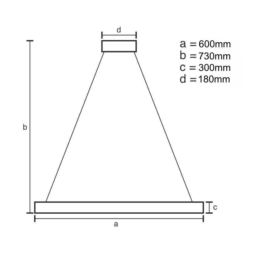Candelabro suspenso de cristal LED com regulação LED/80W/230V 3000-6500K dourada + controlo remoto