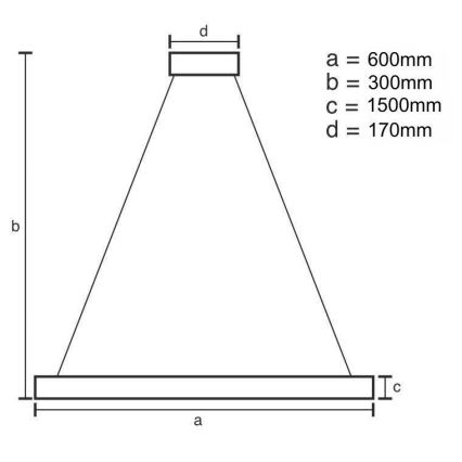 Candelabro suspenso de cristal LED com regulação LED/80W/230V 3000-6500K dourada + controlo remoto