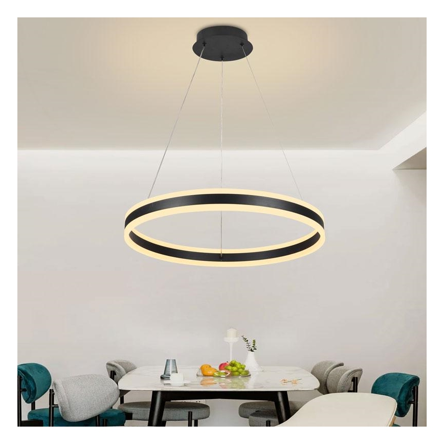 Candelabro suspenso LED com regulação LED/85W/230V 3000-6500K + controlo remoto