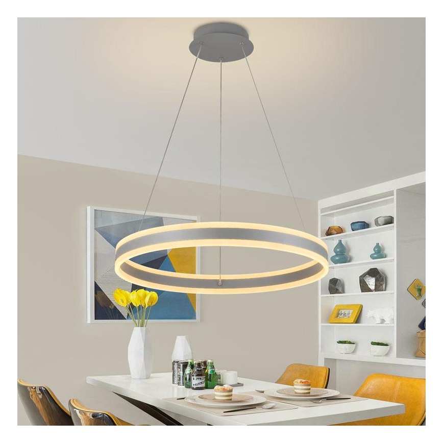 Candelabro suspenso LED com regulação LED/85W/230V 3000-6500K + controlo remoto