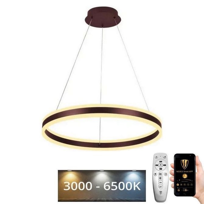 Candelabro suspenso LED com regulação LED/85W/230V 3000-6500K + controlo remoto