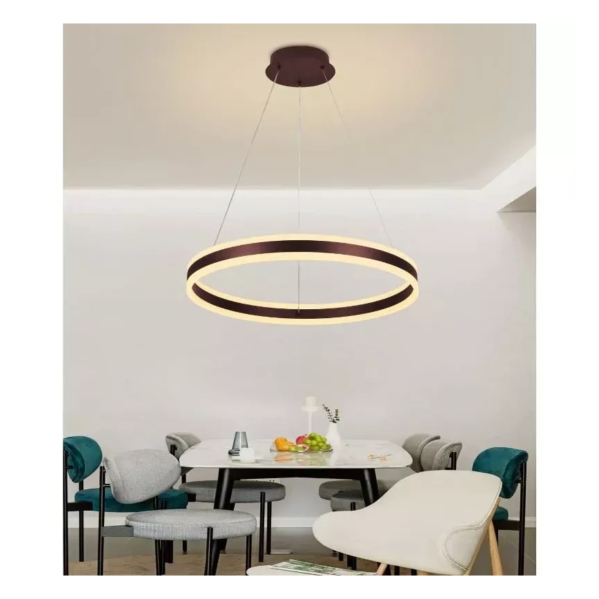 Candelabro suspenso LED com regulação LED/85W/230V 3000-6500K + controlo remoto