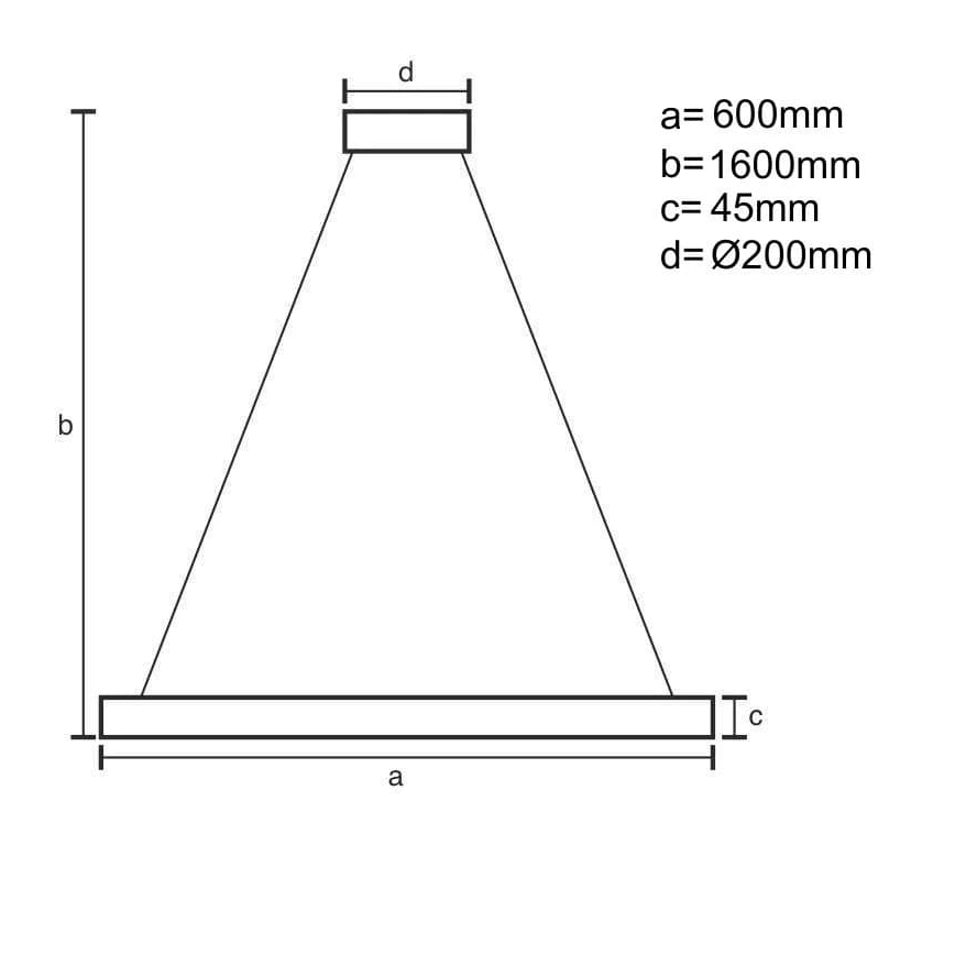 Candelabro suspenso LED com regulação LED/85W/230V 3000-6500K + controlo remoto