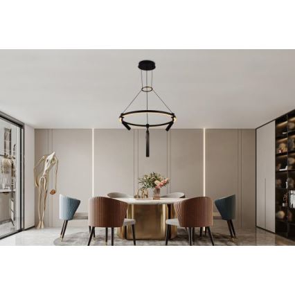 Candelabro suspenso LED com regulação LED/85W/230V 3000-6500K + controlo remoto