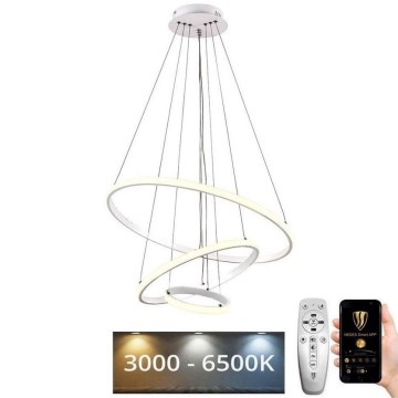 Candelabro suspenso LED com regulação LED/90W/230V 3000-6500K + controlo remoto