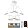 Candelabro suspenso LED com regulação LED/90W/230V 3000-6500K + controlo remoto